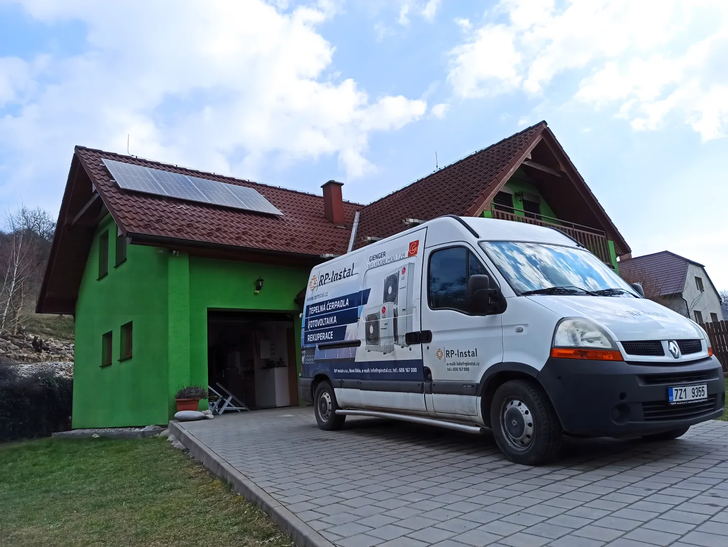 Fotovoltaická instalace RP Instal v Halenkovicích