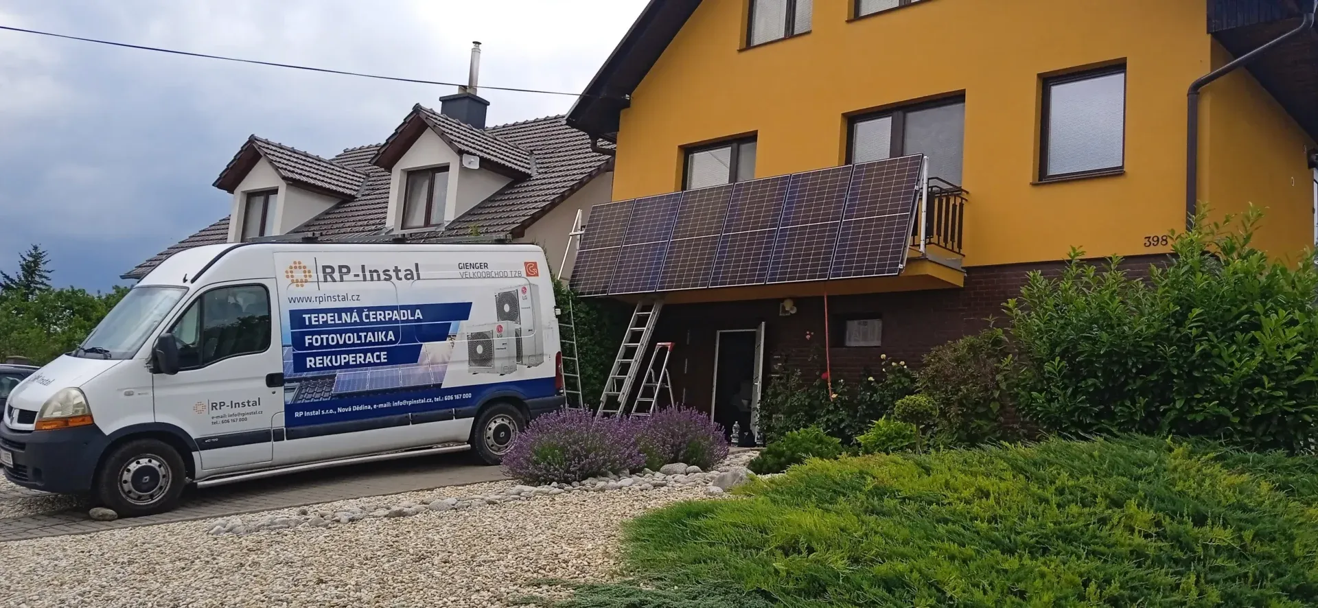 Ukázka realizace RP Instal: Fotovoltaický ohřev teplé vody